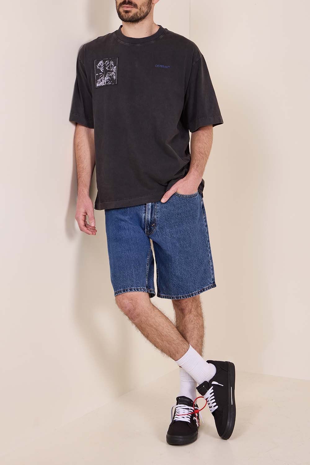 מכנסי ברמודה ג'ינס 454